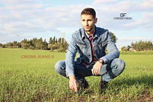 corrado firera, cross jeans, denim jacket