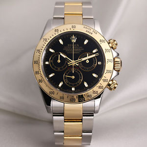 rolex daytona, oro, acciaio, cassa nera, corrado firera, orologi da polso di lusso