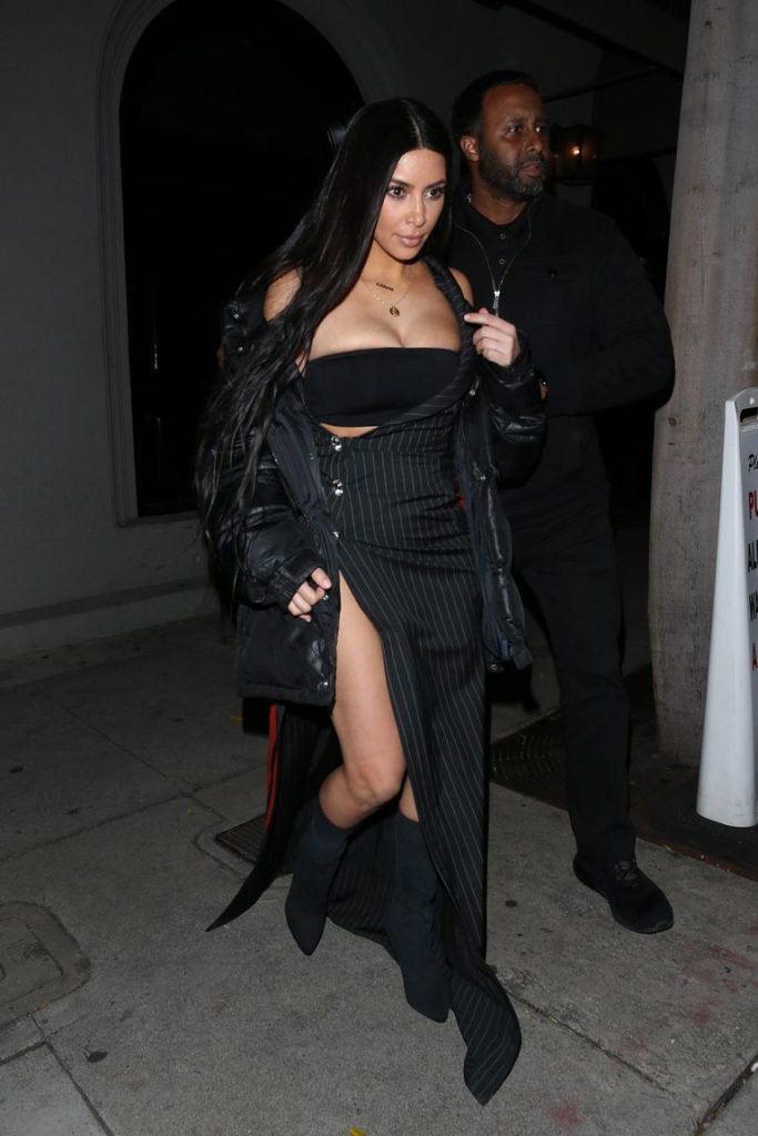 Kim Kardashian, look, outfit, west