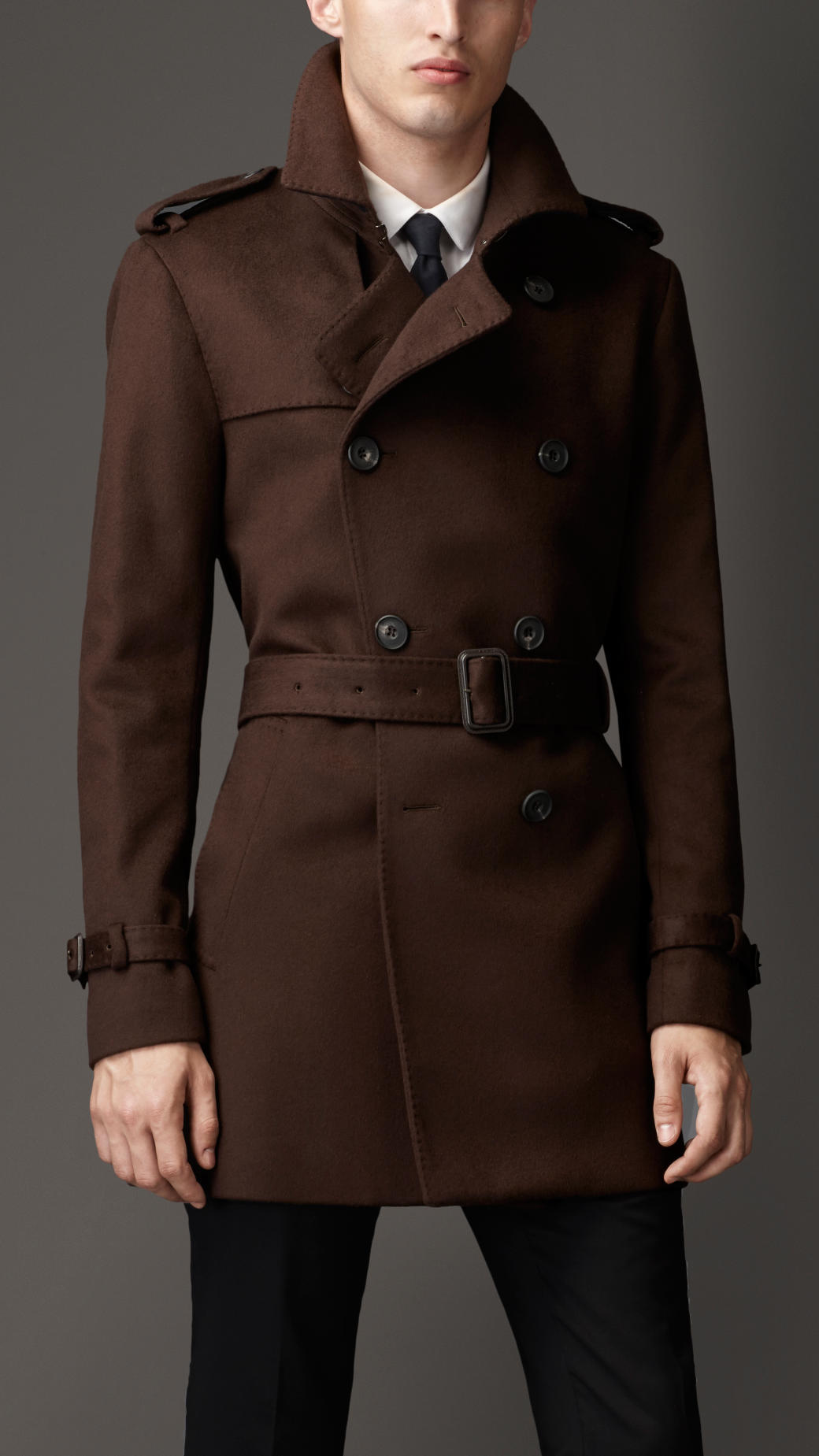 brown trench coat for men - winter trends of 2018