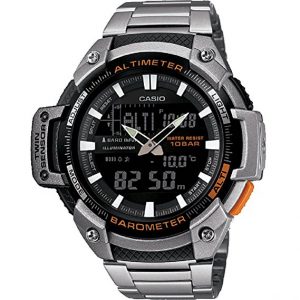 Casio reloj analógico-digital hombre con correa de acero inoxidable SGW-450HD-1BER