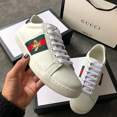 GUCCI SNEAKERS "NEW ACE" IN PELLE E AYER,  gucci shoes