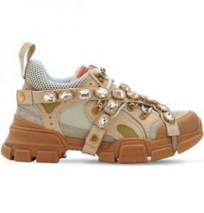 SCARPE GUCCI DONNA - "FLASHTREK" BEIGE