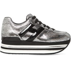 HOGAN SNEAKERS DA DONNA LAMÉ 70MM ARGENTO