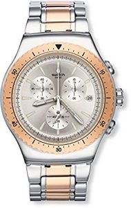 Swatch Orologio Digitale Quarzo Uomo con Cinturino in Acciaio Inox YOS452G