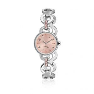 Orologio BREIL DONNA AGATA quadrante MONO-COLORE ROSA movimento SOLO TEMPO - 2H QUARZO e BRACCIALE ACCIAIO EW0383