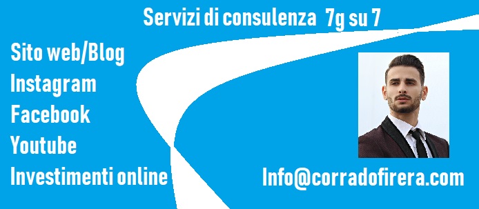 consulenze digitali, instagram, youtube, sito web