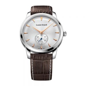 Louis Erard Men's 42mm Chronograph Brown Calfskin Quartz Watch 13900AA11.BDC101, orologi uomo eleganti