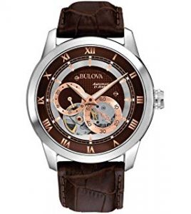 Bulova Automatic - Orologio automatico design - cinturino in pelle - uomo