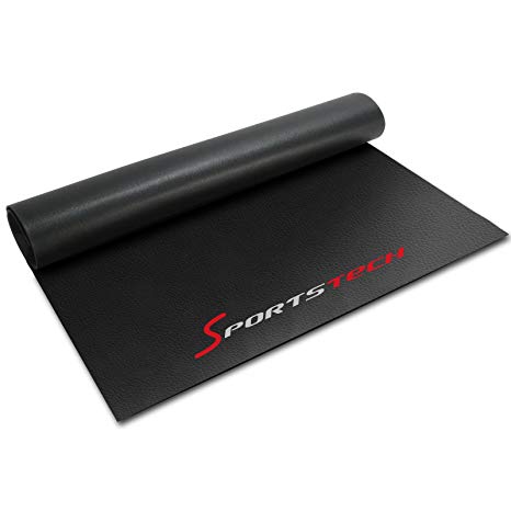 Sportstech Tappetino Protettivo Pavimento 4-6 mm per Attrezzi Fitness per l’Allenamento in casa – Multifunzionale, Materasso Antiscivolo per praticare Esercizi di Yoga Pilates