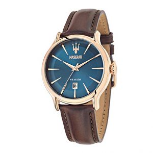 Maserati Man R8851118001, Orologio da polso Uomo, Blu (Blu/Marrone), orologi uomo eleganti