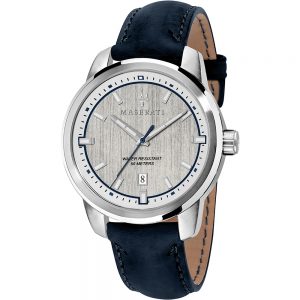 Maserati Orologio Analogico Quarzo Uomo con Cinturino in Pelle R8851121010, orologi uomo eleganti