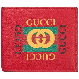 Portafogli per uomo in pelle GUCCI (rosso)