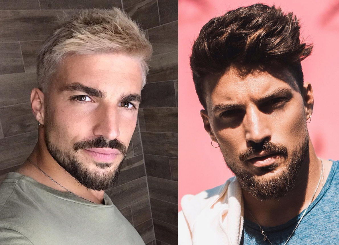 taglio di capelli uomo, tendenze, moda, mariano di vaio, nuovo look, nuovo taglio di capelli di mariano di vaio, biondo platino