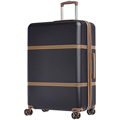 AmazonBasics - Trolley rigido Vienna, 78 cm, Nero, valigie da viaggio