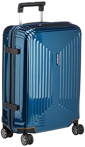 Samsonite Neopulse Bagaglio a Mano , 4 ruote Spinner 55 centimetri cabina, blu metallico, valigie da viaggio