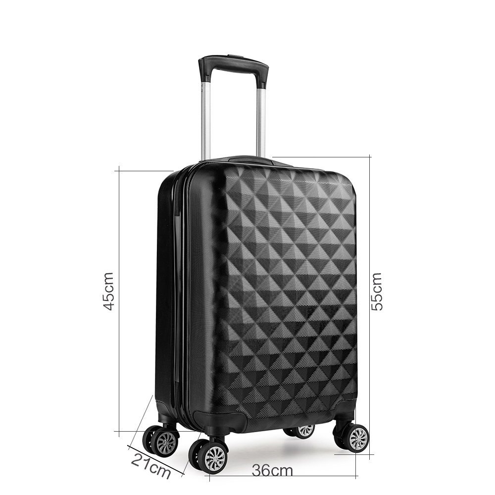 Trolley valigia 55cm bagaglio a mano ABS 40L 2.4kg super leggera con ruote, valigie da viaggio