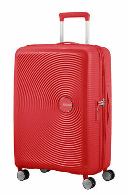 American Tourister Soundbox Spinner Small Expandable Bagaglio A Mano, 55 cm, 41 Liters, Rosso (Coral Red), VALIGIE DA VIAGGIO, TROLLEY