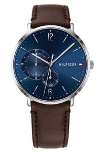 Tommy Hilfiger Orologio Multi-quadrante Quarzo Uomo con Cinturino in Pelle 1791508