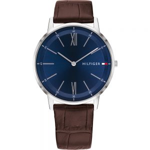 Tommy Hilfiger Orologio Analogico Quarzo Uomo con Cinturino in Pelle 1791514