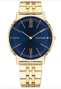 Tommy Hilfiger Orologio Analogico Quarzo Uomo con Cinturino in Placcato Oro 1791513