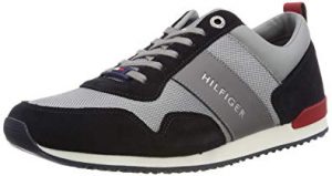 Tommy Hilfiger Iconic Material Mix Runner, Scarpe da Ginnastica Basse Uomo