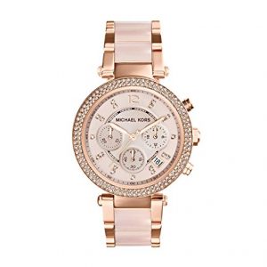 Michael Kors Orologio Cronografo Quarzo Donna con Cinturino in Acciaio Inox MK5896