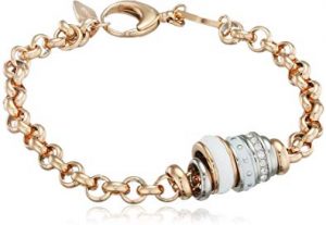 bracciale donna, Fossil - Braccialetto Donna, Acciaio Inossidabile, Bianco
