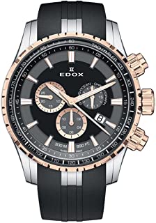 EDOX Orologio Analogico Uomo con Cinturino in Gomma 01123 357RCA NBUR
