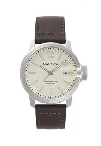 Nautica Orologio Analogico Classico Quarzo Uomo con Cinturino in Pelle NAPSYD003
