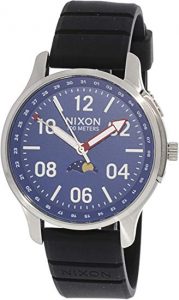 Nixon Orologio Fasi lunari Quarzo Uomo con Cinturino in Silicone A1209-722-00
