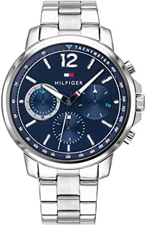 Tommy Hilfiger Orologio Multi-quadrante Quarzo Uomo con Cinturino in Acciaio Inox 1791534