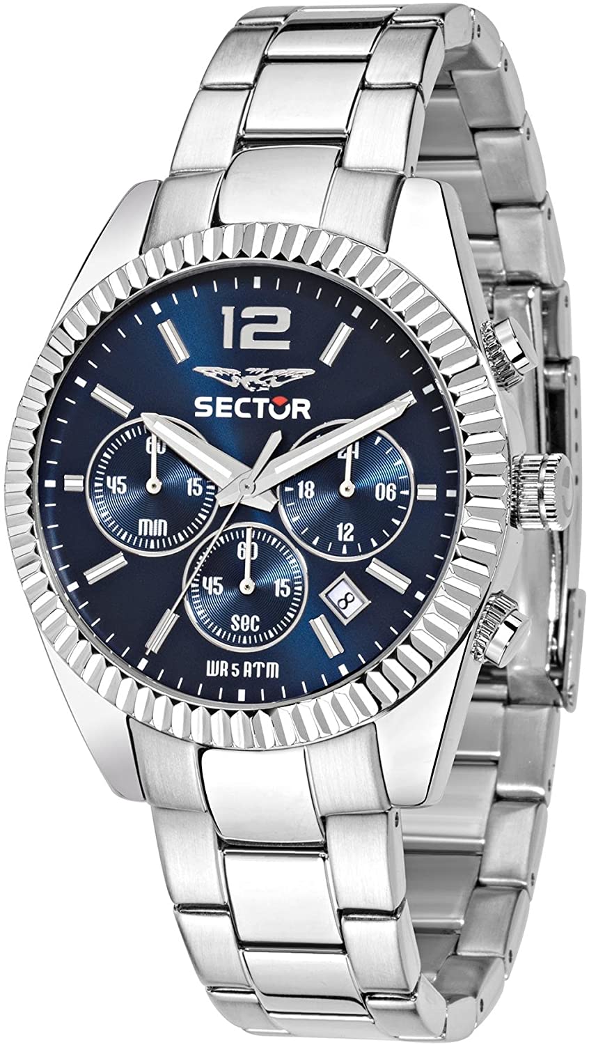 Sector No Limits Orologio da Uomo Analogico al Quarzo con Cinturino in Acciaio Inox – R3273676004