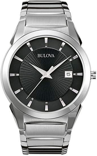 Bulova Orologio Analogico Quarzo Uomo con Cinturino in Acciaio Inox 96B149