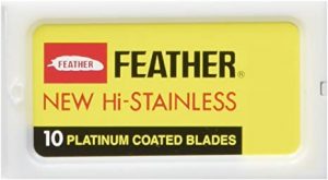 Feather - Lame a doppio filo in acciaio per rasoio di sicurezza, confezione da 30 pezzi, lamette da barba migliori

