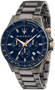 Maserati Orologio da uomo, Collezione Sfida, in Acciaio, PVD Canna di fucile, con cinturino in Acciaio inossidabile - R8873640001
