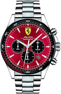 Scuderia Ferrari Orologio Cronografo Quarzo Uomo con Cinturino in Acciaio Inox 830619
