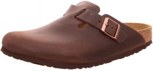 Birkenstock Boston Oiled Leather Habana Sandali Marroni
