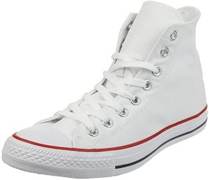 Converse All Star Hi Canvas Sneakers Bianche Ottiche
