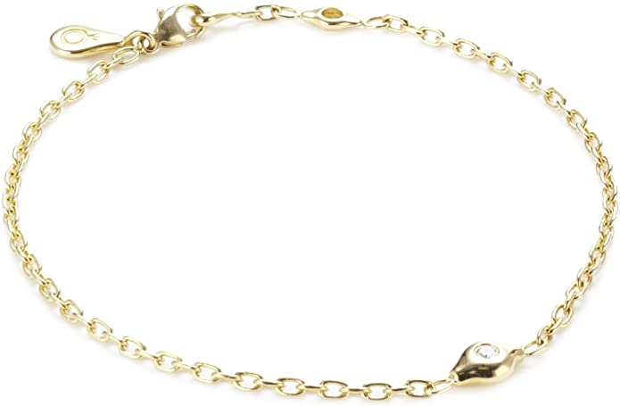 Pandora 570108D-16 - Bracciale da donna, oro bianco 18k (750)
