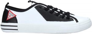 Guess Scarpe Uomo Sneaker MOD. Nettuno Low in Pelle Colore Bianco Blu US20GU10
