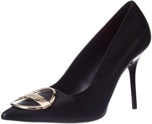 Love Moschino Scarpe Col Tacco In Pelle, Décolleté Da 9.5 Cm, Donna, SCARPE CON TACCO