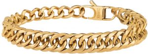 Gioiello BREIL collezione GRITTY, BRACCIALE da UOMO in ACCIAIO COLORATO colore GOLD misura 22CM - TJ2977