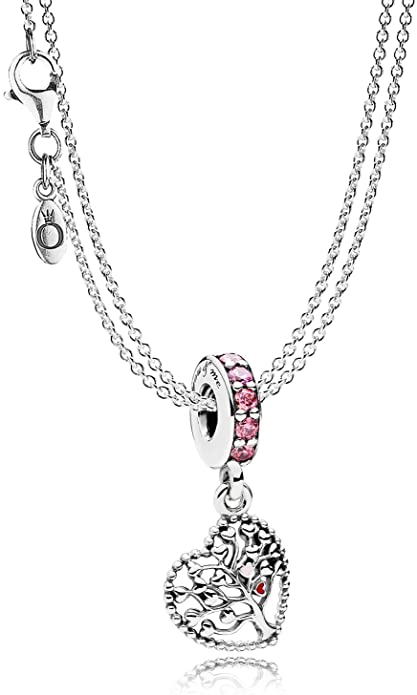 Pandora Charm Collana con ciondolo a forma di albero d'amore 08392
