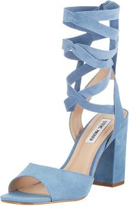 Steve Madden Kenny Blue Nubuck, Sandali con tacco Donna
