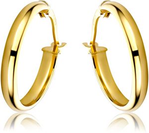 Miore Orecchini Donna Cerchio Oro Giallo 9 Kt / 375
