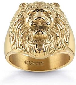 Guess 32005674 - Anello da Uomo, in Acciaio Inossidabile, con Cristalli
