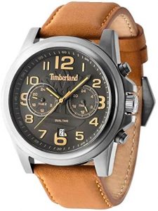 Timberland Orologio Analogico Quarzo Uomo con Cinturino in Pelle TBL.14518JSU-61B
