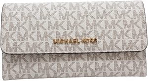 Michael Kors Jet Set - Portafoglio grande da viaggio, pieghevole in tre parti, da donna - giallo - Large
