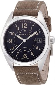 Hamilton Orologio Analogico Quarzo Uomo con Cinturino in Pelle H68551833, orologi militari
